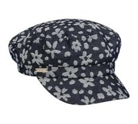 Berretto Marinaio Flower Denim by Seeberger blu scuro One Size