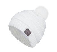 Berretto musicale senza fili con cuffie Bluetooth inverno caldo pompon cappello lavorato a maglia cuffia cuffia teschio altoparlante incorporato microfono per donne adolescenti ragazze sport all'aria