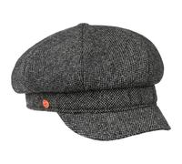 Berretto Newsboy Coco Tweed by Mayser nero M (57-58 cm)