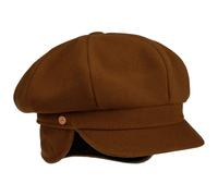 Berretto Newsboy con Paraorecchie Camilla marrone chiaro S (54-55 cm)
