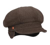 Berretto Newsboy con Paraorecchie Camilla marrone-mélange S (54-55 cm)