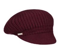 Berretto Newsboy in Cachemire by Seeberger rosso bordeaux One Size