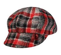 Berretto Newsboy Lacova Check by Alfonso DEste rosso One Size