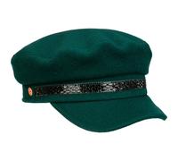 Berretto Newsboy per Donna Kendy verde scuro M (57-58 cm)