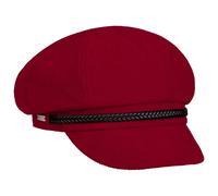Berretto Newsboy Uni Fine Cord by Seeberger rosso One Size