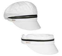Berretto Newsboy Zip Cotton by Seeberger bianco One Size