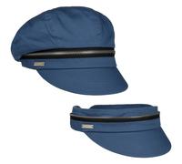 Berretto Newsboy Zip Cotton by Seeberger blu One Size