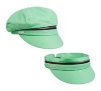 Berretto Newsboy Zip Cotton by Seeberger verde menta One Size