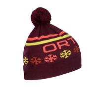 BERRETTO ORTOVOX MERINO NORDIC KNIT BEANIIE DARK WINE