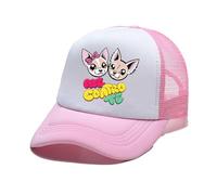Berretto per Bambini, Me Contro Lovely Dog cap per i Fan dei Bambini, Berretto da Baseball Traspirante in Rete Estiva per Bambini, Cappelli per Bambini,Pink1,One Size