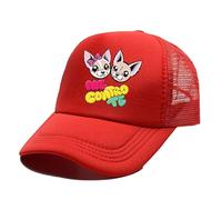 Berretto per Bambini, Me Contro Lovely Dog cap per i Fan dei Bambini, Berretto da Baseball Traspirante in Rete Estiva per Bambini, Cappelli per Bambini,Rosso,One Size