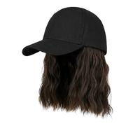 Berretto per capelli corti Cappello da baseball regolabile alla con accessori per parrucche Accessori per parrucche alla Copricapo per capelli sintetici morbidi e confortevoli