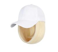 Berretto per parrucca Cap Parrucca sintetica Estensioni dei capelli Parrucche for capelli for donna Berretto da baseball Hip Hop regolabile in fibra ad alta temperatura Bob corto dritto Cappello parru