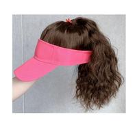 Berretto per parrucca Cuffia for parrucca da donna, Cuffia for parrucca da baseball, Cuffia for parrucca a coda di cavallo, Parrucche in fibra sintetica resistente al calore dall'aspetto naturale for