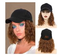 Berretto per parrucca Cuffia for parrucca da donna, Cuffia for parrucca ondulata, Cuffia for parrucca con berretto da baseball, Adatta for feste a tema quotidiane, concerti, appuntamenti Cappello parr