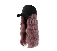 Berretto per parrucca Parrucca da berretto da baseball Parrucca lunga dritta con cappello Parrucche sintetiche for capelli Collega parrucche a cappello regolabili Cappello parrucca(15)