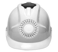 Berretto portatile con retro bianco UPGRADED MODEL | Parte superiore del cappello traspirante con struttura a pannello solare e custodia rigida per un comfort di camminata