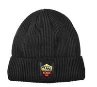 Berretto Roma Ufficiale Cuffia Cappello Zuccotto Cappellino Invernale Enzo Castellano Ricamato Nero CUFRM163462