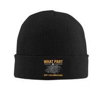 Berretto Running What Part of Don't You Understand Elasticizzato Cappello Lavorato Slouch Berretto Beanie per Sci Uomo Chemio