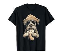 Berretto Schnauzer Gigante e caffè Freddo Maglietta