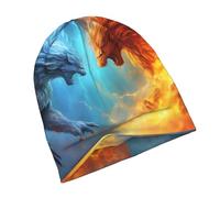 Berretto Sci Fire Vs Ice Art Cappello Invernale Confortevole Antivento Berretto Invernale per Ciclismo Motociclismo Uomini