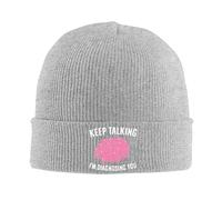 Berretto Sci Keep Talking I'm Diagnosing You Beanie in Maglia Moda Antivento Cappello Invernale per Corsa Arrampicata Donna