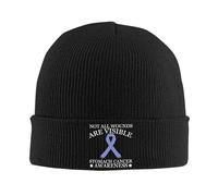 Berretto Sci Not all Wounds Are Visible Stomach Cancer Awareness Lavabile Cappello Lavorato Unisex Clape Berretto per attività Correre Chemio