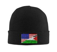 Berretto Slouch America And Palestine Palestinian Triangle Flag Berretto Teschio Assorbe Sudore Traspirante Cappello Sportivo Running, per Donna, Dormire, Sport, 56-62cm