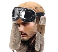 Berretto sportivo invernale - Cappello da sci da caccia, caldo e accogliente, cappello da cacciatore di soldati , cappello da pilota con paraorecchie, berretto da pilota da soldato e soldato