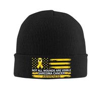 Berretto Sportivo Not all Wounds Are Visible Sarcoma Cancer Awareness Moda Cappello Lavorato Lavabile Beanie Cappello per Moto Chemio Bici