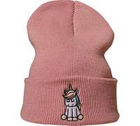 Berretto: Unicorno - Liocorno/Berretto di Lana/Capello Invernale/Beanie/Sci/Unisex/Ricamo/Rave/Hip Hop/Techno/Regalo/Unicorn/Ragazza/Bambina/Dolce/Rosa/Pink