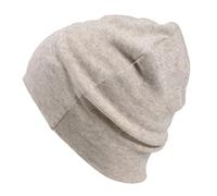 Berretto Uomo E Donna Invernale 100% in Cotone Organico, Made in Japan, Beanie A Maglia Chemio Slouch Unisex Giapponese Avorio