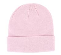 Berretto Uomo o Donna Rosa Pastello Tinta Unita - Cappello Invernali a Maglia Basic Senza Pompon - 100% Acrilico - Modello Semplice e Classico Senza Marca - Taglia Unica