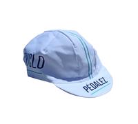 Berretto vintage da ciclismo Lecyclo ( Bianco / Logo LeCyclo.com / Unica )