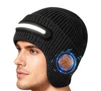 Berretto Wireless Per Uomini | Caldo Per Sicurezza Notturna Con 3 Impostazioni Luce,Cappello Con Musica Berretto Wireless | Per Adolescenti Uomini Donne Palestra Viaggio Pendolarismo Escursionismo Cic