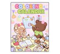 Berrie Coloring Calendar: Featuring Super Cute and Cozy Monthly Pages to Keep Your Life Organized and Color All Year Long