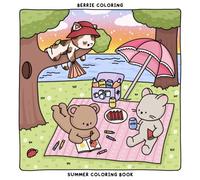 Berrie Coloring Summer: Cute and Cozy Coloring Book for Kids & Adults Featuring Easy to Color Animal Illustrations and Adorable Scenes
