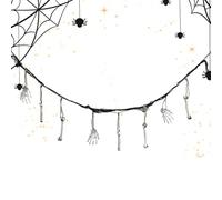 Berriphonia DECORD Banner Halloween - Banner Scheletro in Resina, Scena Spettrale | 6,5 Piedi Ornamento A Soffitto Interno per Porte del Cortile Haunted House Soggio