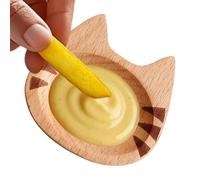 Berriphonia per salsa di soia, carina, legno, riutilizzabile, piccola per spezie e da dessert - per casa, cucina, feste, buffet, snack, formaggio, antipasti, salse