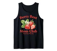 Berry Best Mom Club Mother's Day Cute Strawberry Vintage Canotta