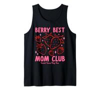 Berry Best Mom Club Mother's Day Cute Vintage Strawberry Canotta