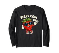 Berry Cool Vibes Divertente Gioco di Parole alla Fragola retrò con Frutta Estiva Maglia a Manica