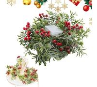 Berry Garland LED String Lamp Pine Festival Ornamento | Red Berry String Lights per Home Party Table Indoor Outdoor Scale Portico Mantello Camino Fattoria