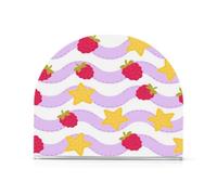 Berry Purple Stars Stripe Acrilico oro portatovaglioli per Farmhouse Cocktail titolari indipendenti per tovaglioli di stoffa arredamento per la casa per Picnic Bar Rustico