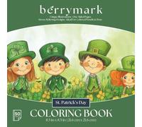 BERRYMARK Coloring Book: St. Patrick's Day, One-Sided, 50 Sheets, 8.5x8.5 Inches Coloring Pages