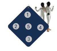 Bersagli Per La Scherma - Bersaglio Pratica Per La Scherma A Parete | Attrezzature Ausiliarie Giochi Cinque Strumento Di Miglioramento Delle Abilità Miglioramento Della Sciabola Scheda Di Pre