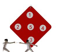 Bersagli Per La Scherma - Bersaglio Pratica Per La Scherma A Parete | Attrezzature Ausiliarie Giochi Cinque Strumento Di Miglioramento Delle Abilità Miglioramento Della Sciabola Scheda Di Pre