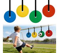 Bersagli per Porta da Calcio, 4 Dischi per Allenamento Calcio Bambini, con Cinghie Regolabili, Bersaglio da calcio Attrezzatura per Esercizi di Tiro per Bambini, Allenatori e Professionisti