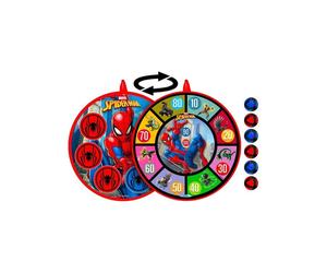 Bersaglio a velcro doppio faccia Marvel Spider-Man 36 cm con 6 palline multicolori - Nouvo