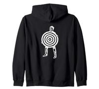 Bersaglio Colpo Sicuro Bullseye Spot Felpa con Cappuccio